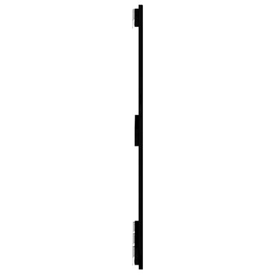 vidaXL Sieninis galvūgalis, juodas, 166x3x90cm, pušies masyvas