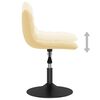 vidaXL Pasukamos valgomojo kėdės, 4vnt., kreminės spalvos, aksomas
