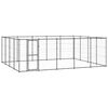 vidaXL Lauko voljeras &scaron;unims, plienas, 24,2m&sup2;