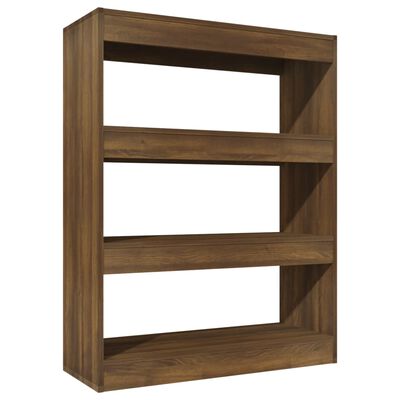 vidaXL Spintelė knygoms/kambario pertvara, ruda, 80x30x103cm, mediena
