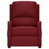 vidaXL Masažinis krėslas, raudonojo vyno spalvos, audinys