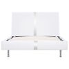 vidaXL Lovos rėmas, baltos spalvos, 90x200 cm, dirbtinė oda