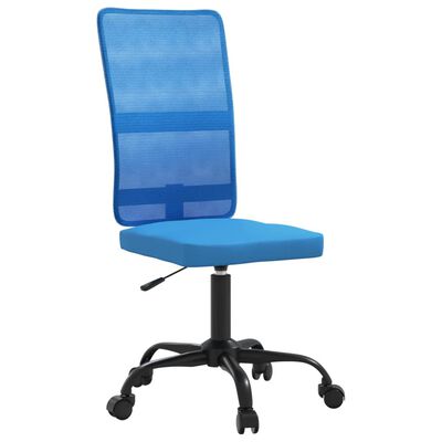vidaXL Biuro kėdė, mėlyna, tinklinis audinys, reguliuojamo aukščio