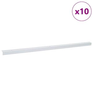 vidaXL Laiptų profiliai 10 pcs Sidabro 67 cm Aliuminis