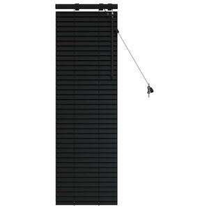 vidaXL Venecijos žaliuzės Juoda 45 x 130 cm 35 mm