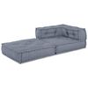 vidaXL Modulinė kampinė sofa Pilka 70 x 70 x 56 cm audinys