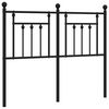 vidaXL Metalinis pakaitinis galvūgalis, juodos spalvos, 120cm