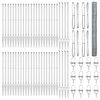 vidaXL Hexagonal Fence with Post 100 x 1,6 m Galvanizuotas plienas