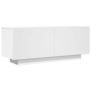 vidaXL Televizoriaus spintelė, baltos spalvos, 100x35x40cm, mediena