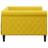 vidaXL Sofa, geltonos spalvos, 90x200cm, aksomas