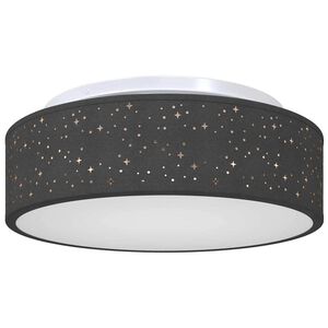 vidaXL Lubų lemputė su prožektoriais Juoda 38 x 38 x 13,5 cm audinys