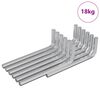 vidaXL Hex raktas 1800 pcs Sidabro 32 x 86 mm Plienas