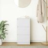 vidaXL &Scaron;oninė spintelė, baltos, 37,5x35x76 cm, apdirbta mediena