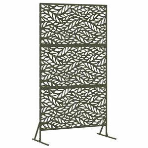 vidaXL Privatumo žaliuzės 100 x 50 x 180 cm Plienas Alyvuogių žalia