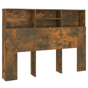vidaXL Galvūgalis-spintelė, dūminio ąžuolo spalvos, 140x19x103,5cm