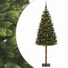 vidaXL Dirbtinė Kalėdų eglutė su burbulais 180 cm 300 LED &Scaron;ilta balta