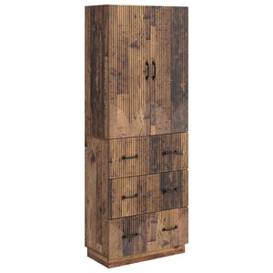 vidaXL Spintelė 2 pcs Sendintos medienos 66 x 34,5 x 87 cm