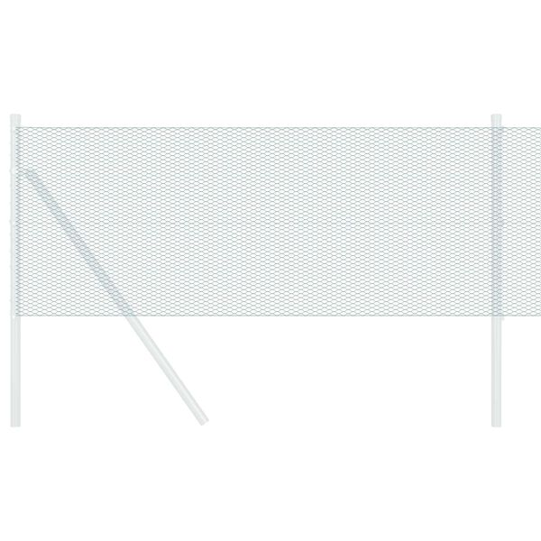 vidaXL Heksagoninė tvora Žalia 0,6 x 10 m PVC