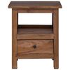 vidaXL Naktinis staliukas Ruda 41 x 30 x 50 cm Kietas mahonio mediena