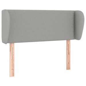 vidaXL Galvūgalis su auselėmis, &scaron;viesiai pilkos,83x23x78/88cm, audinys