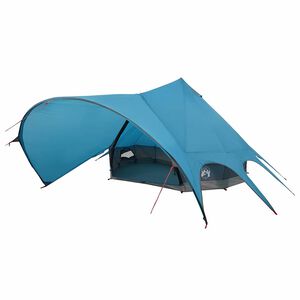 vidaXL Teepee palapinė 7 asmenims Mėlyna ir Pilka 600 x 600 x 347 cm