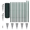 vidaXL Euro tvoros komplektas, žalias, 25x1,2m, plienas
