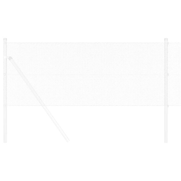 vidaXL Heksagoninė tvora Sidabro 0,5 x 50 m Galvanizuotas plienas