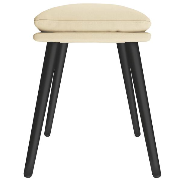 vidaXL Pakoja, kreminės spalvos, 45x29,5x35cm, audinys