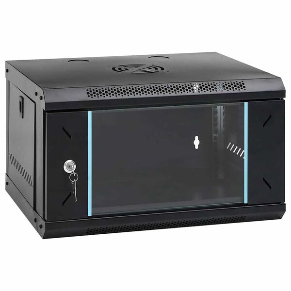 vidaXL Tinklo spinta su saugykla Juoda 53 x 45 x 30 cm Plienas