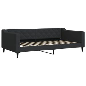 vidaXL Sofa, juodos spalvos, 100x200cm, audinys