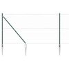 vidaXL Hexagonal Fence with Post 50 x 1,2 m PVC dengtas plienas Žalia