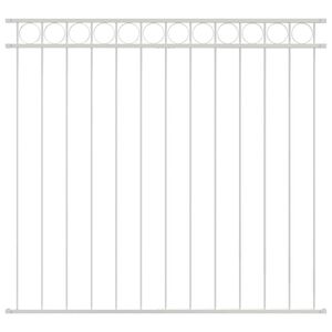vidaXL Tvorelių elementas ASSEN 163 x 150 cm Plienas Balta