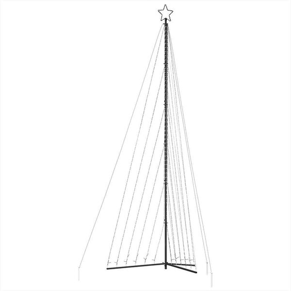 vidaXL LED Kalėdų eglutė 789 LED Šaltai Balta 476 cm