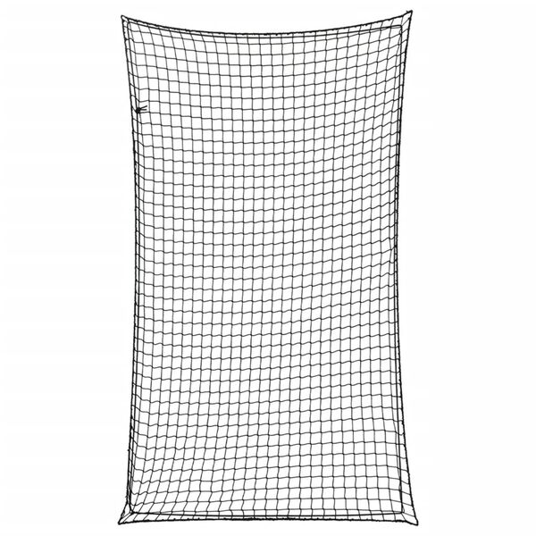 vidaXL Priekabos tinklas su elastine virve, juodas, 6x3,5m, PP