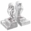 vidaXL Knygų atramos 2 pcs Sidabro 12 x 9 x 19 cm Aliuminis