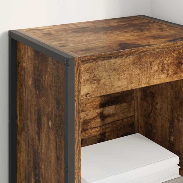 vidaXL Knygų spinta Dūminis ąžuolas 80 x 30 x 155 cm Apdirbta mediena