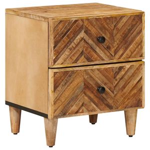 vidaXL Naktinis staliukas Ruda 40 x 33,5 x 46 cm Kietas mango medis