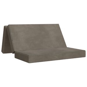 vidaXL Sulankstomas Sofos Lova 120 x 67 x 45 cm &Scaron;viesiai pilka