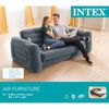 Intex Išskleidžiama sofa, tamsiai pilkos spalvos, 203x231x66cm