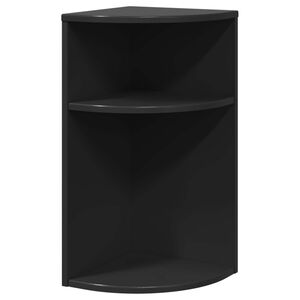 vidaXL Žurnalinis staliukas Juoda 29,6 x 29,6 x 60 cm Apdirbta mediena