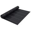 vidaXL Agroplėvelė nuo piktžolių ir &scaron;aknų, juoda, 1x50m, PP