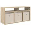 vidaXL Žemas stalas su stalčių Sonoma ąžuolas 87 x 27,5 x 43 cm