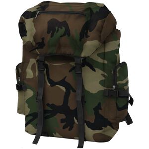 vidaXL Militaristinio stiliaus kuprinė, 65 l, kamufliažo spalvos