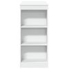 vidaXL Baro stalas su lentynomis, baltas, 95x47x103,5cm, mediena