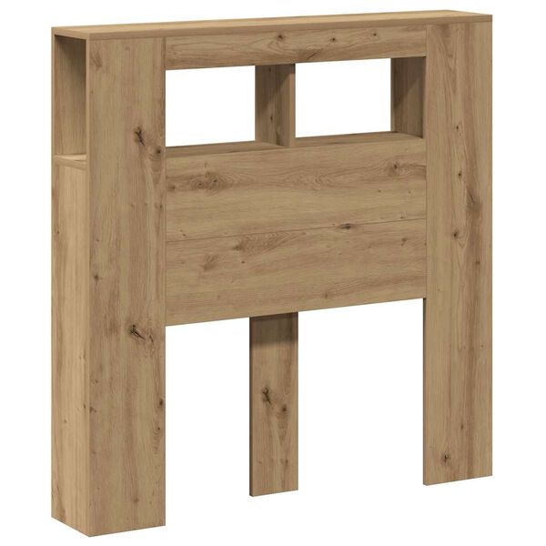 vidaXL LED galvūgalis, artisano ąžuolo, 100x18,5x103,5cm, mediena