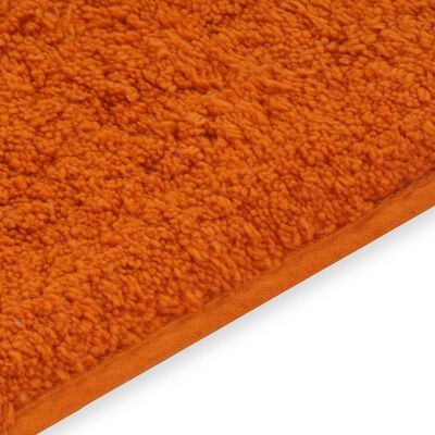 vidaXL Vonios kilimėlių rinkinys, 2d., audinys, oranžinis