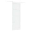 vidaXL Slankios durys Balta 83 x 232 cm Pu&scaron;ies medienos masyvas