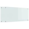 vidaXL Virtuvės užpakalinė plokštė 2 pcs Balta 100 x 50 cm