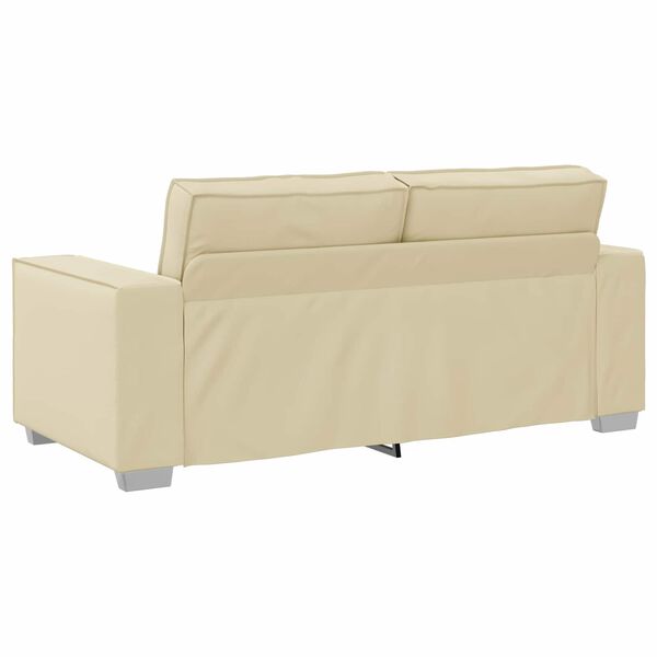 vidaXL Sofa Kreminė 180 x 80 x 84 cm audinys
