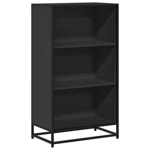 vidaXL knygų spintelė juoda 60x35x107,5 cm inžinierinė mediena